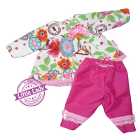 2-delig setje bloem fuchsia